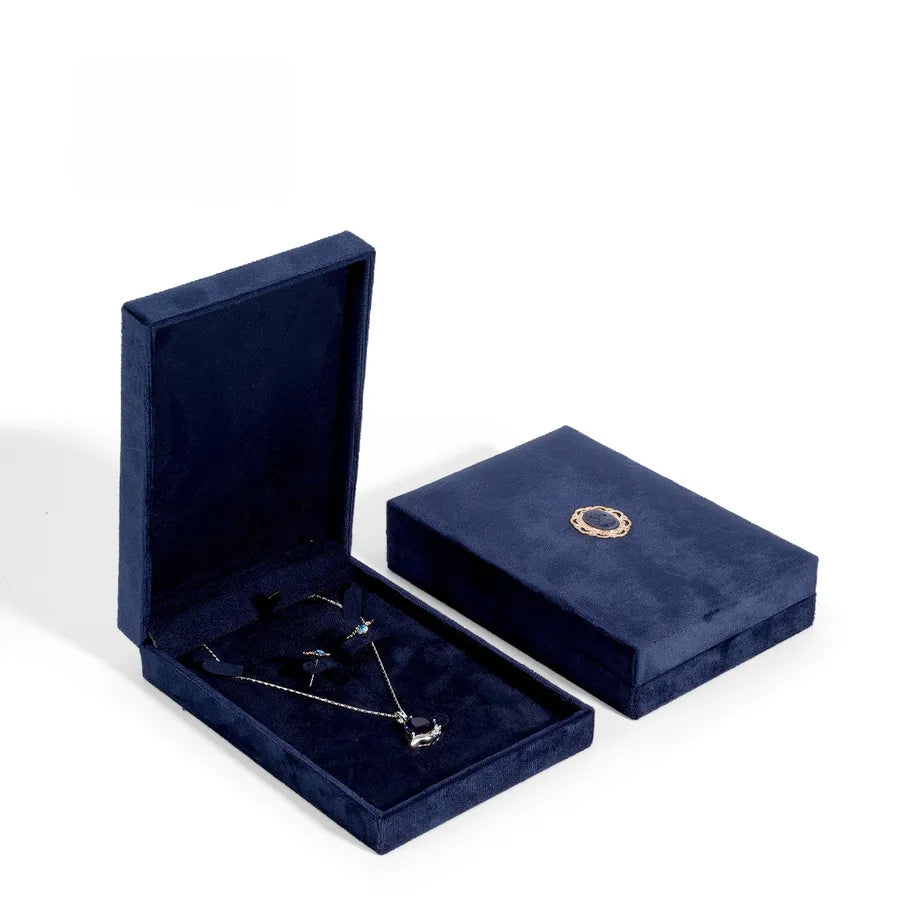 1 Piece Flannel Elegant Simple Style Daily Date Solid Color Jewelry Boxes