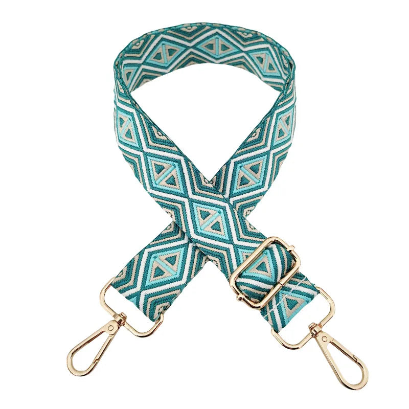 Polyester cotton Geometric Bag Strap