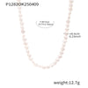 Freshwater Pearl Ion Plating (IP) Beaded Chain Beaded Round Necklace