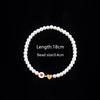 Elegant Simple Style Classic Style Letter Heart Shape 304 Stainless Steel Artificial Pearl Plastic Wholesale Bracelets