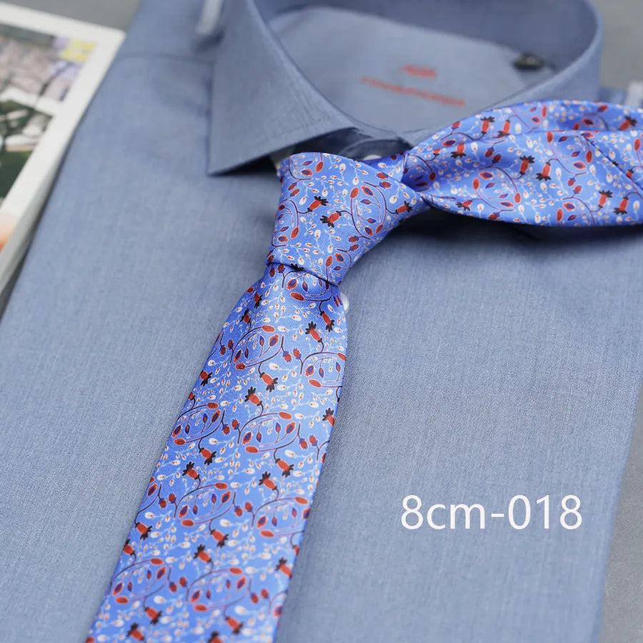 Casual Ditsy Floral Plant Polyester Yarn Men's Tie
