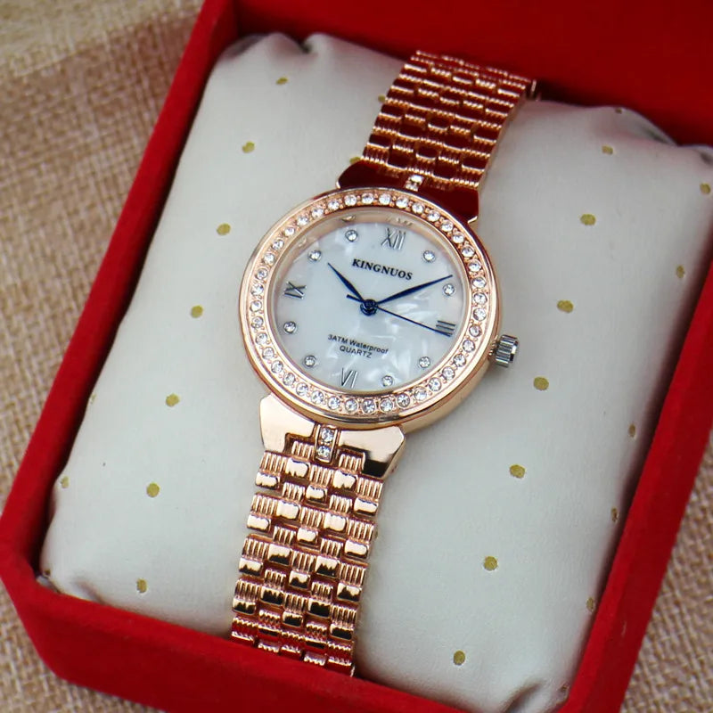 Casual Solid Color Jewelry Buckle Quartz Women's Watches