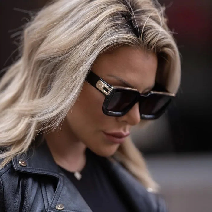 Basic Simple Style Solid Color Pc Square Full Frame Women's Sunglasses