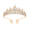 Fashion Women'S Crown Alloy Inlay Rhinestones Crown