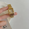 Vacation Simple Style Solid Color Butterfly Double Snap Quartz Watch Women's Watches