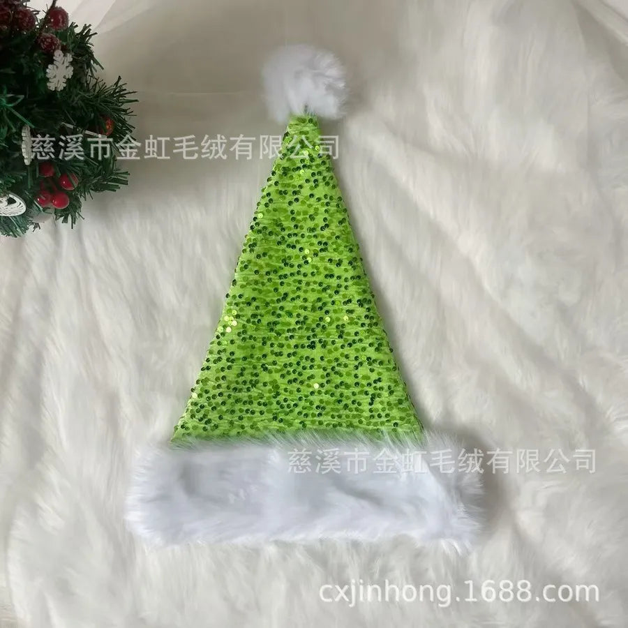 Christmas Basic Simple Style Color Block Nonwoven Party Festival christmas hat