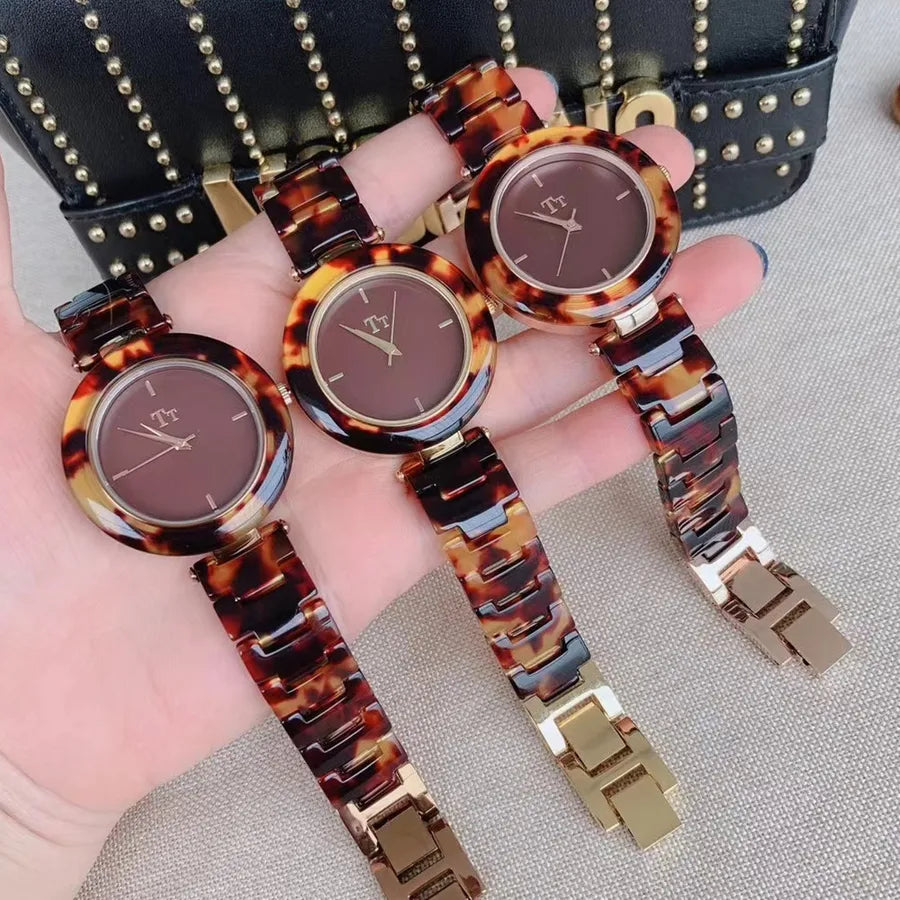 Streetwear Solid Color Jewelry Buckle Quartz Watch Women's Watches