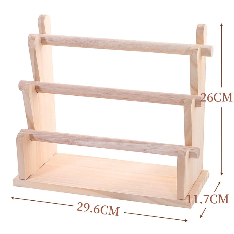 Solid Wood Bracelet Chain Display Stand Stall Selling Wristband Earring Storage Organizer Buddha Beads Necklace Showcase