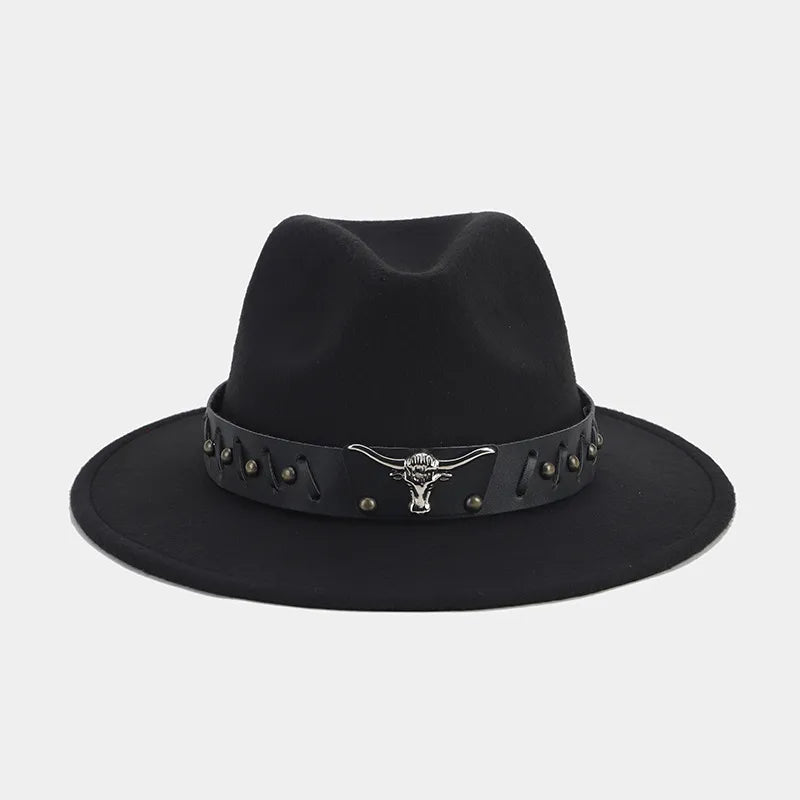 women's elegant basic solid color big eaves fedora hat
