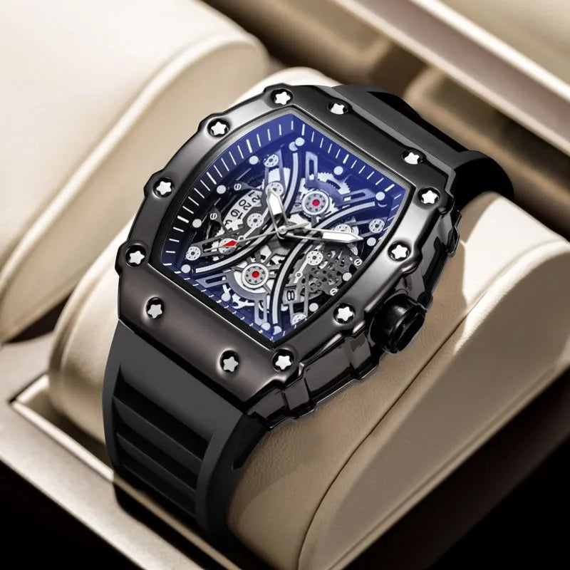 sports gear buckle quartz men's watches