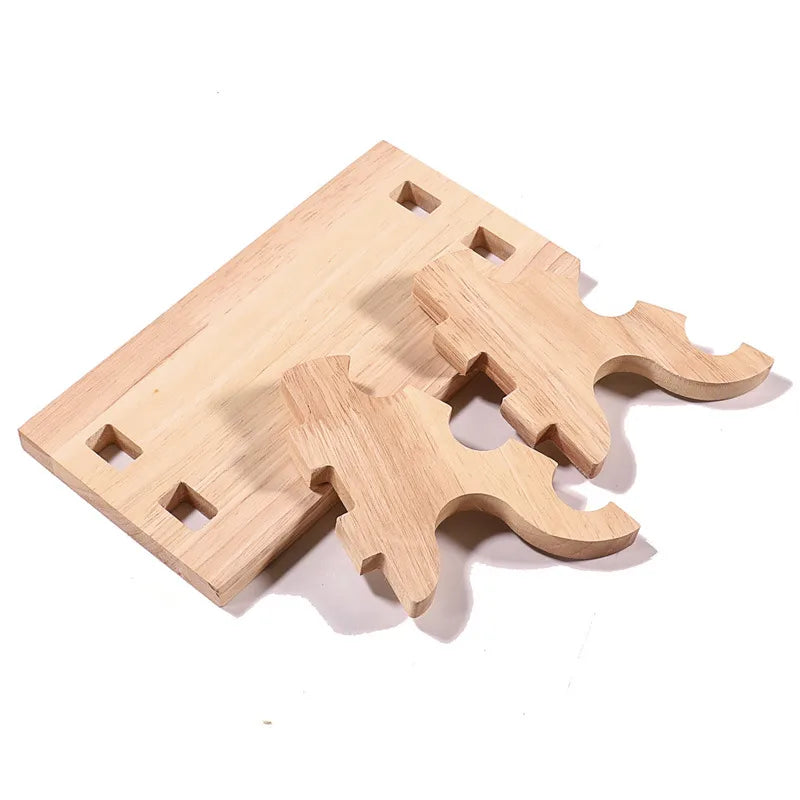 Multi-Layer Solid Wood Ring Stand Jewelry Display Tray Ring Storage Rack Ring Plate Ring Stick Luxury Feeling Jewelry Showcase
