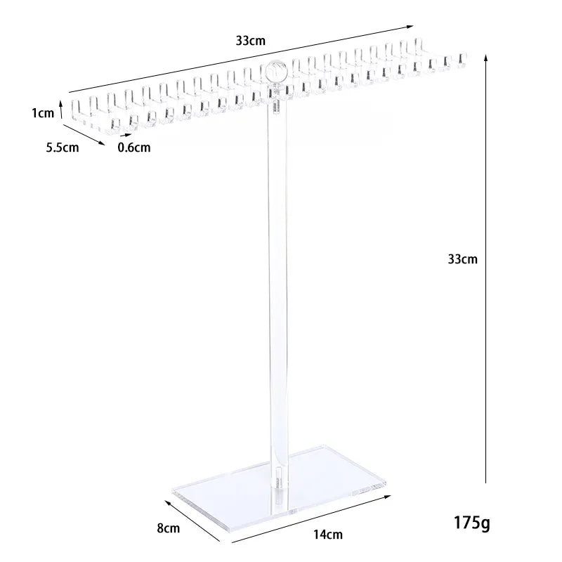 1 Piece Acrylic Basic Simple Style T Shape Jewelry Display Jewelry Rack
