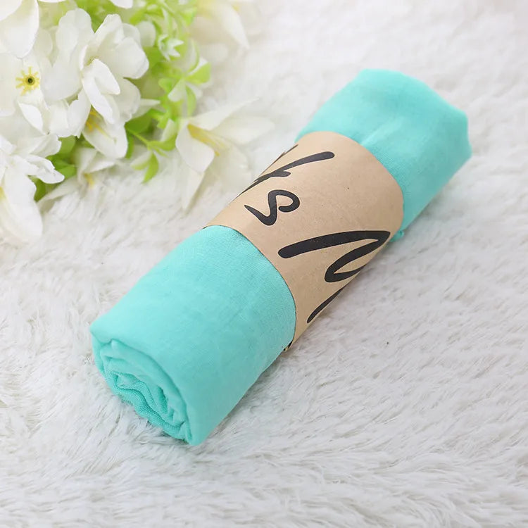Unisex Simple Style Solid Color cotton and linen Scarf