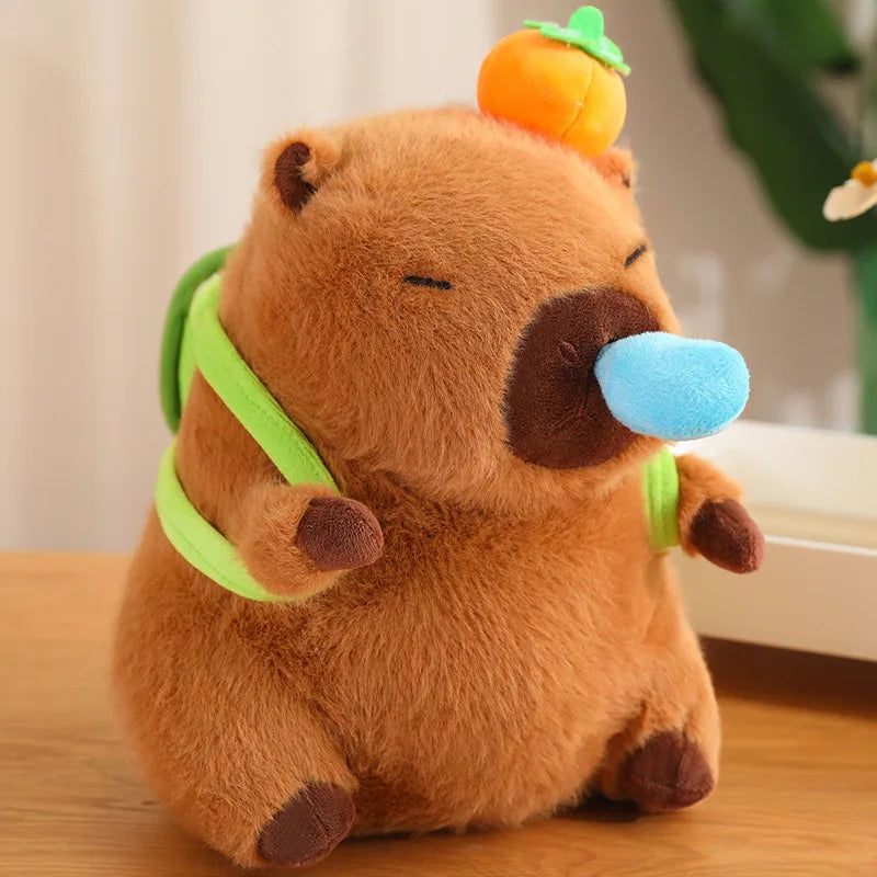 Trendy Capybara Plush Toy Cute Birthday Gift Children's Stuffed Animal Doll Transforming Plushie PP Cotton Material