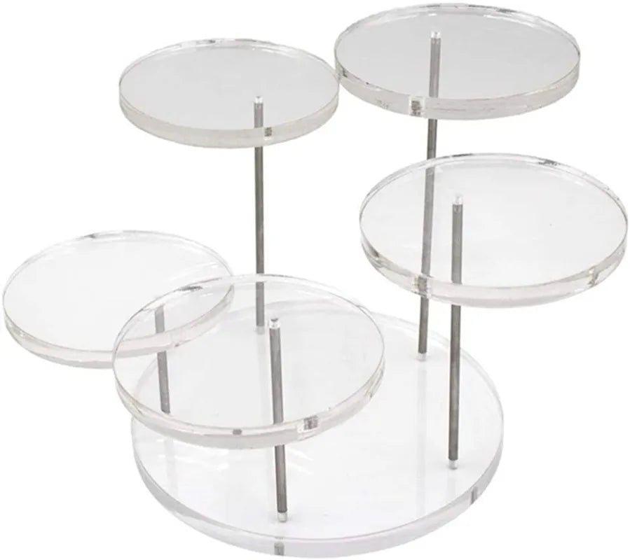 Hot acrylic ring jewelry display stand round jewelry rotating ring display stand exhibition stand