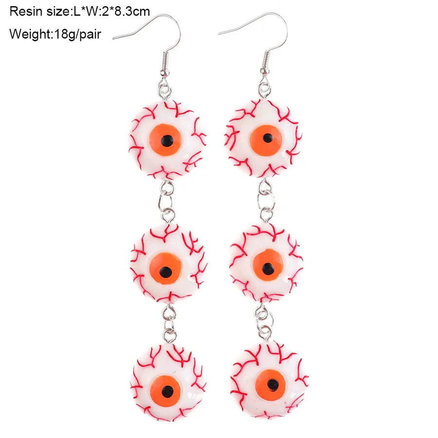Long Pendant Halloween New Style Women's Fashion Simple Eye Drop Earrings Trendy Personality Dangle Earrings Animal Zodiac Design