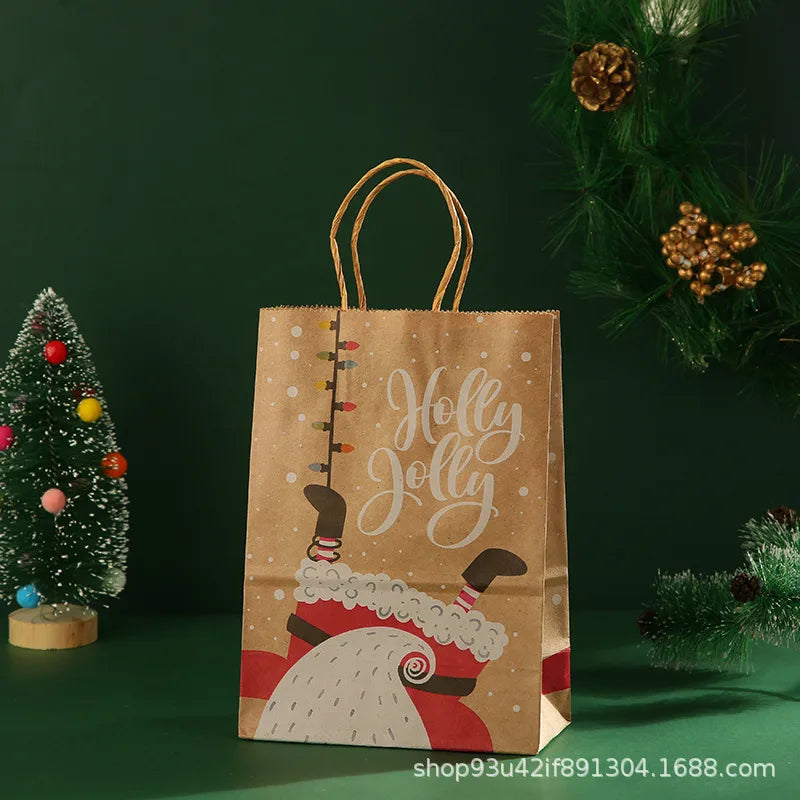Christmas Simple Style Santa Claus Letter Kraft Paper Daily Gift Wrapping Supplies