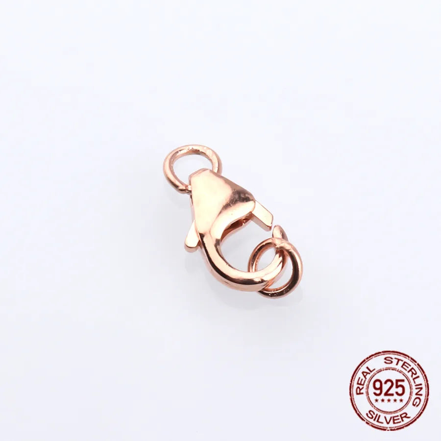 1 Piece 925 Sterling Silver Geometric Lobster Clasp