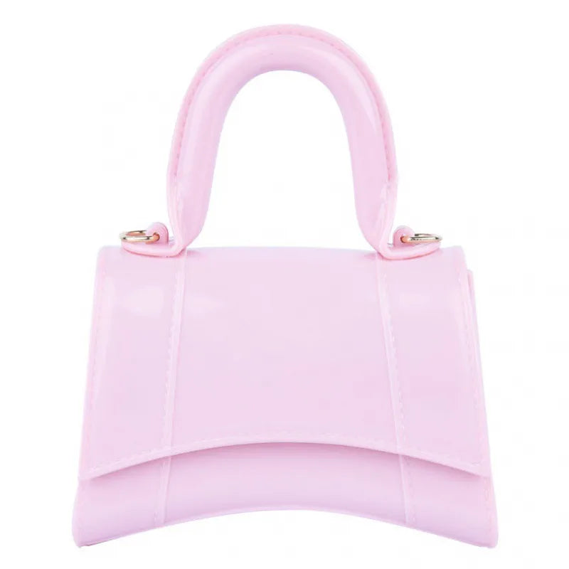 Women's Mini PVC Solid Color Elegant Streetwear Dumpling Shape Flip Cover Handbag