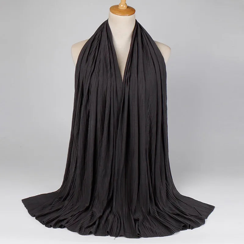 Women's Retro Classic Style Solid Color Blending Silk Scarf