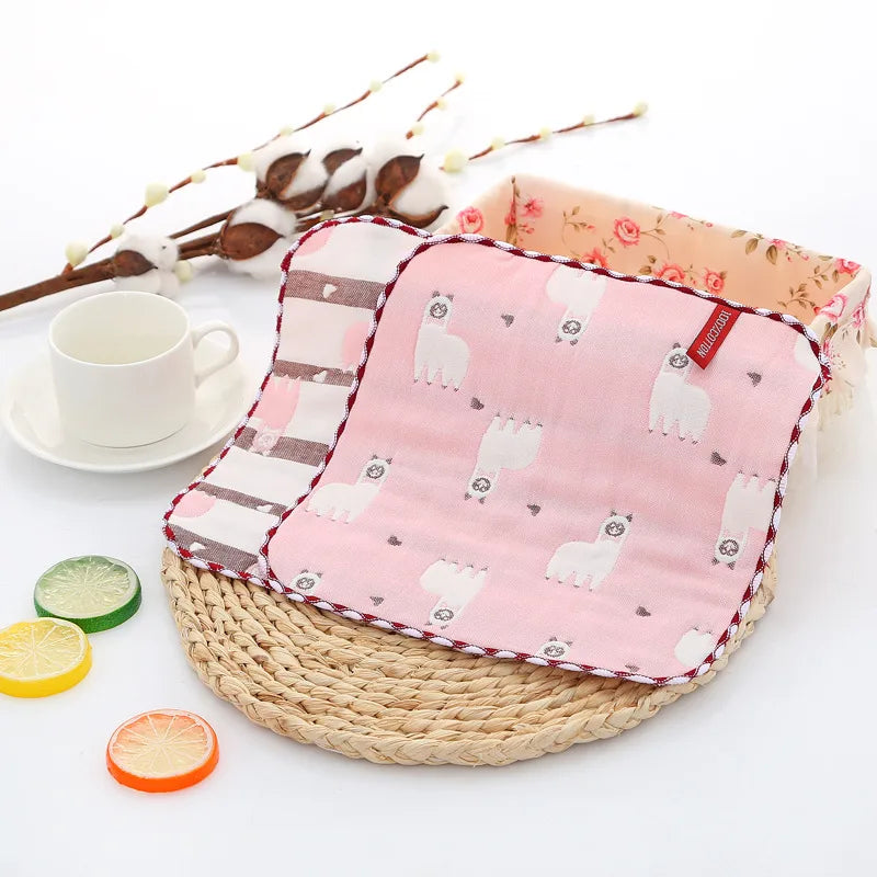 Cute Cartoon Cotton Burp Cloths Baby Accessories