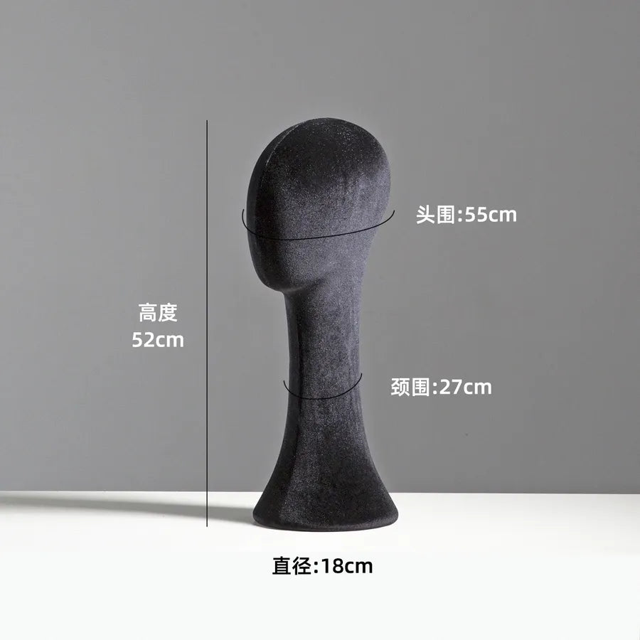 Mannequin Head Display Stand Hat Necklace Holder Pin-able Wig Adult Unisex Model Hairdressing Salon Beauty School Supplies