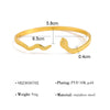 Classic Style Shiny Circle Snake 304 Stainless Steel 18K Gold Plated Bangle In Bulk