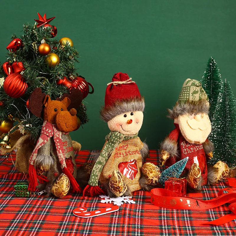 Christmas Cartoon Style Simple Style Color Block Holiday Festival Ornaments