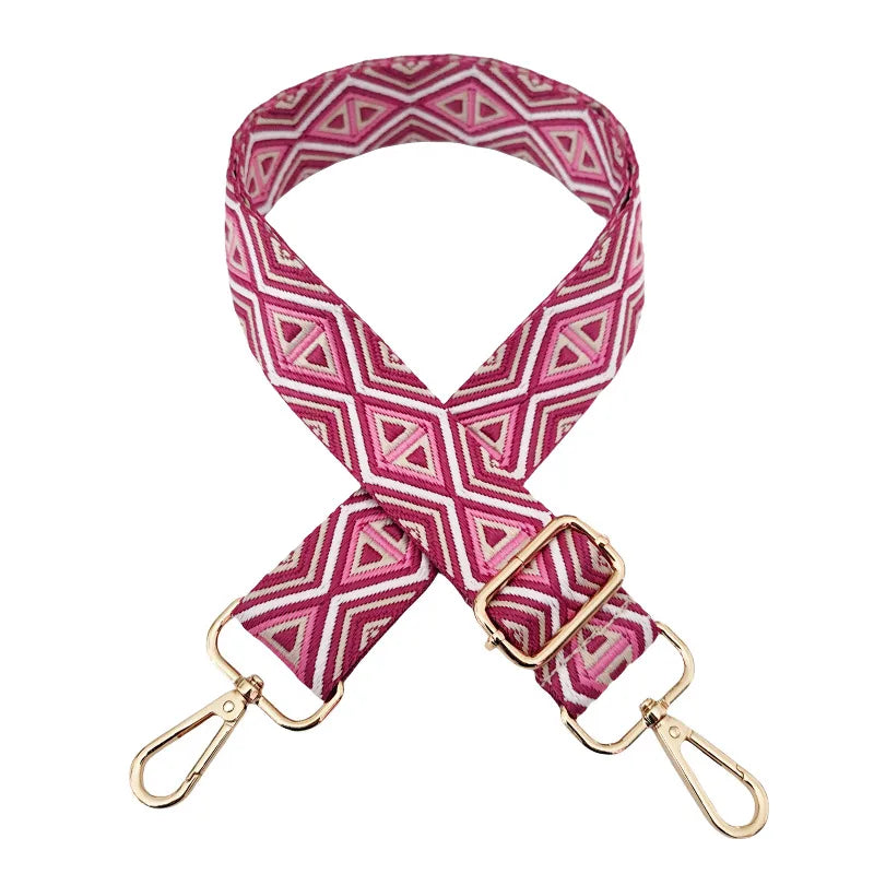 Polyester cotton Geometric Bag Strap