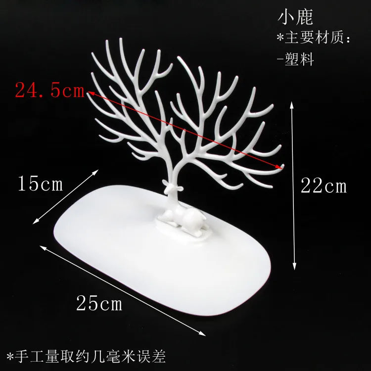 jewelry shelf creative plastic tree  nail earrings bracelet necklace storage rack desktop jewelry display stand