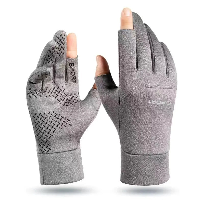 Warm cashmere gloves new autumn and winter outdoor sports gloves men and women riding mountaineering waterproof cold-proof gloves