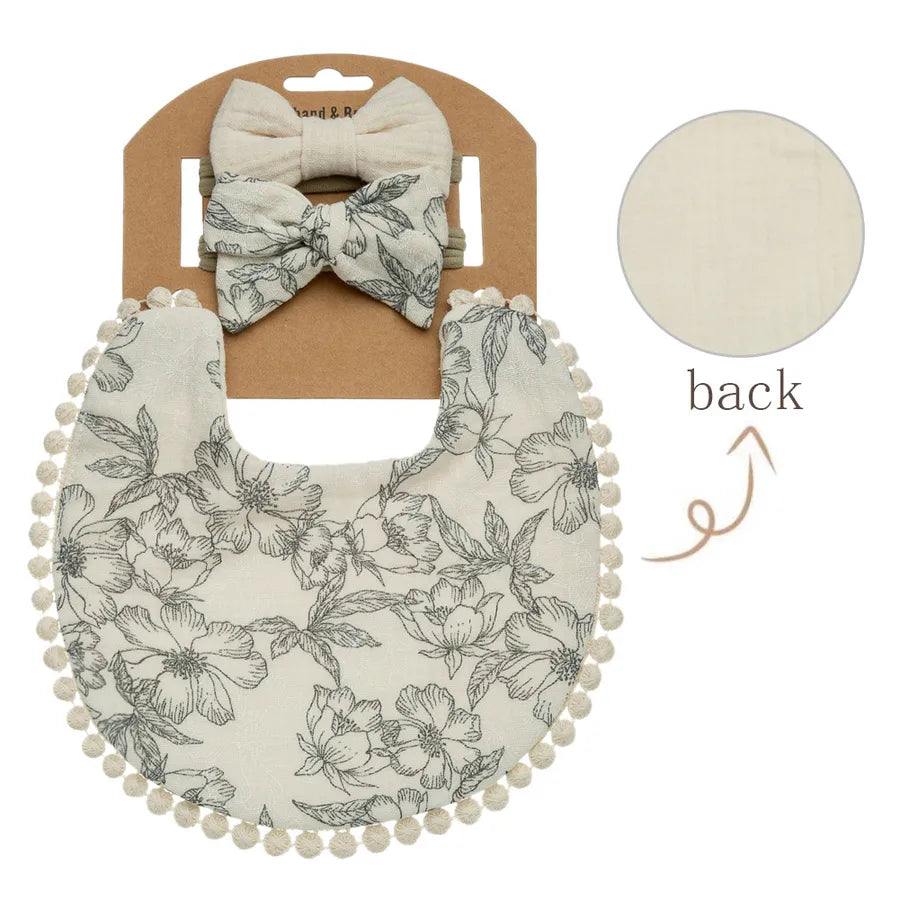 cute rainbow flower printing cotton baby accessories