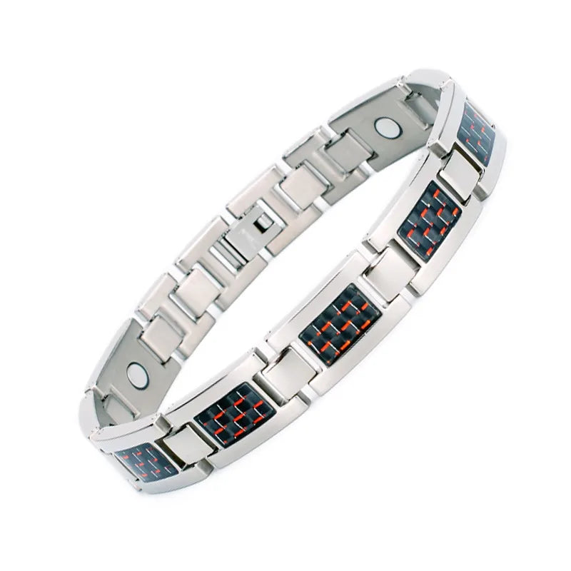 basic retro classic style geometric titanium steel men's bracelets