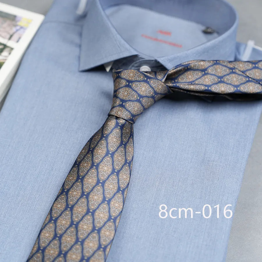Casual Ditsy Floral Plant Polyester Yarn Men's Tie