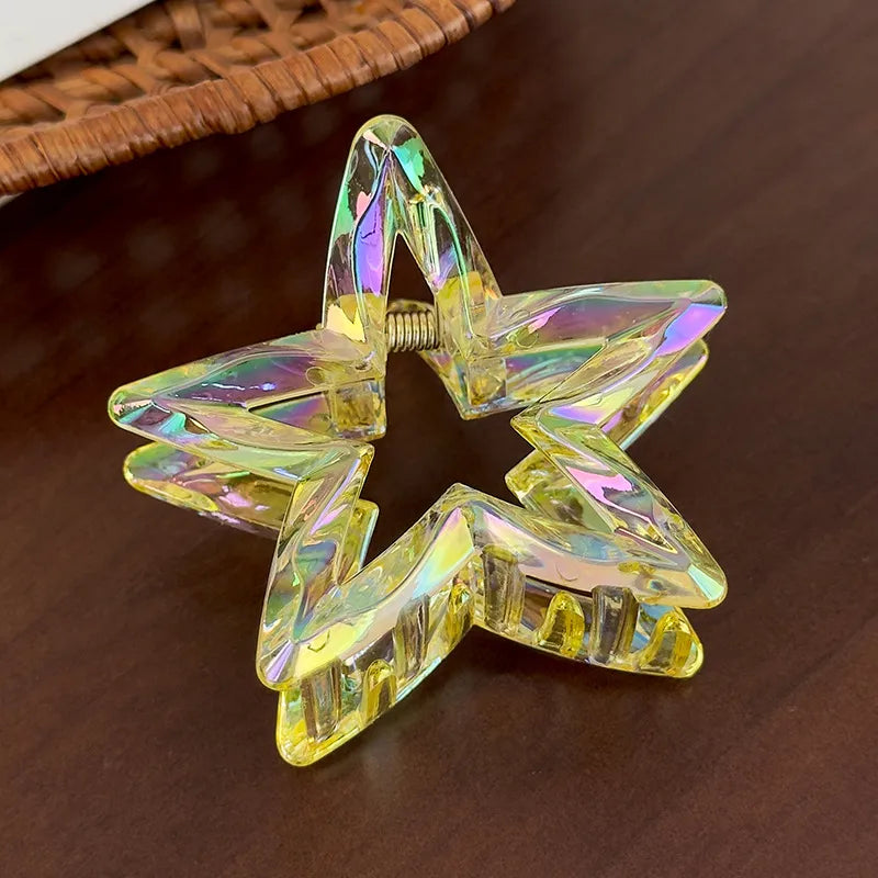 Elegant Simple Style Classic Style Women's Star Acrylic Pentagram Hair Claws