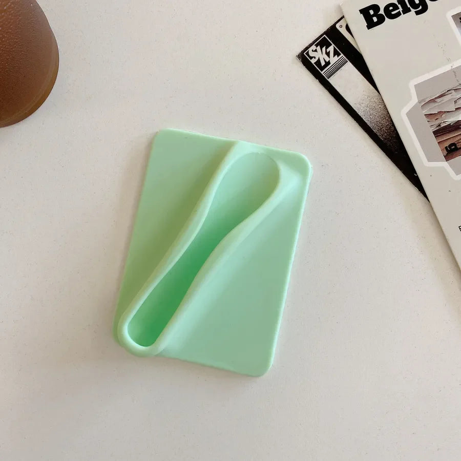 Simple Style Solid Color Silica Gel Phone Cases Phone Ring Grips