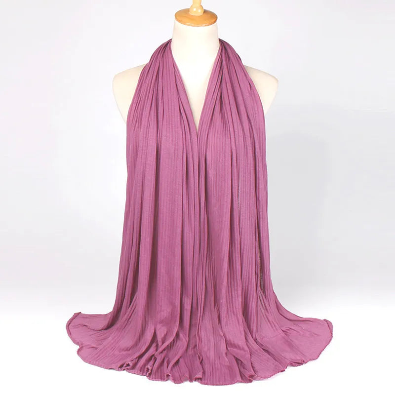 Women's Retro Classic Style Solid Color Blending Silk Scarf