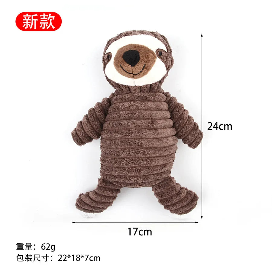 cute cloth animal pet toys