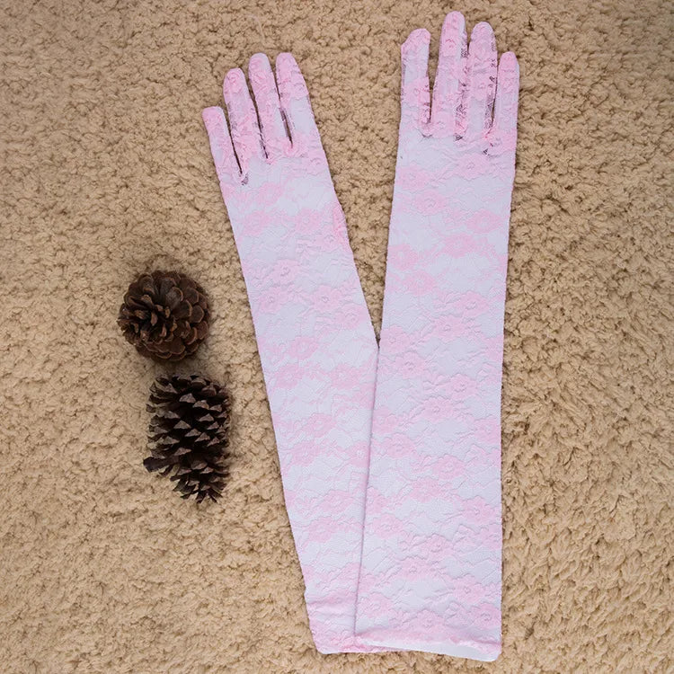 Women's Elegant Lady Lace Gloves