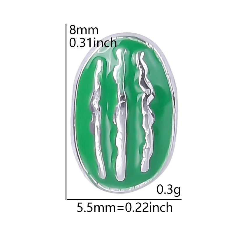 20 PCS/Package Alloy Color Block Pendant
