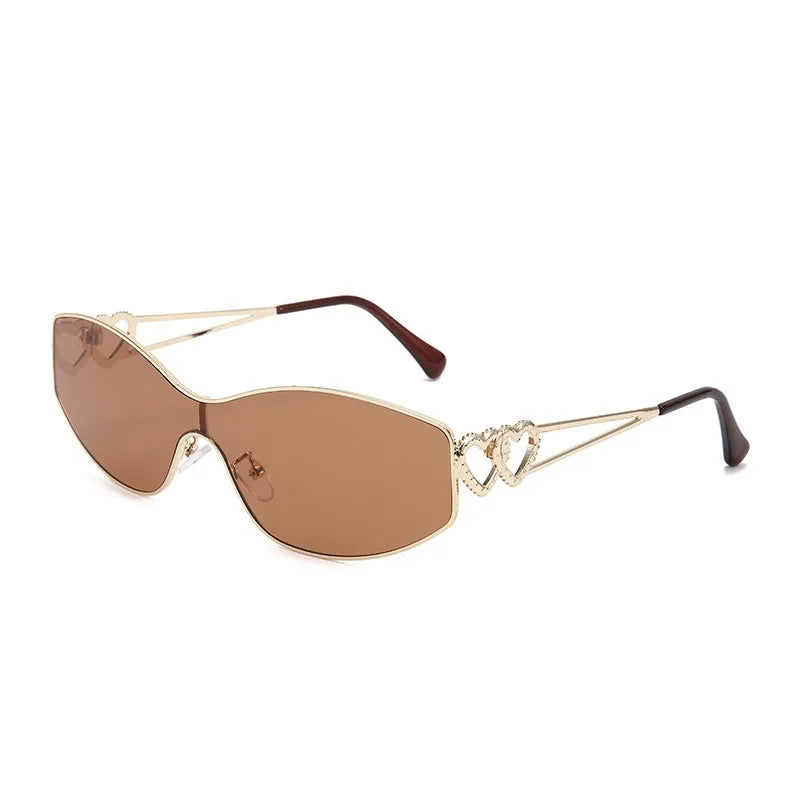 IG Style Streetwear Solid Color Pc Special-Shaped Mirror Full Frame Women's Sunglasses