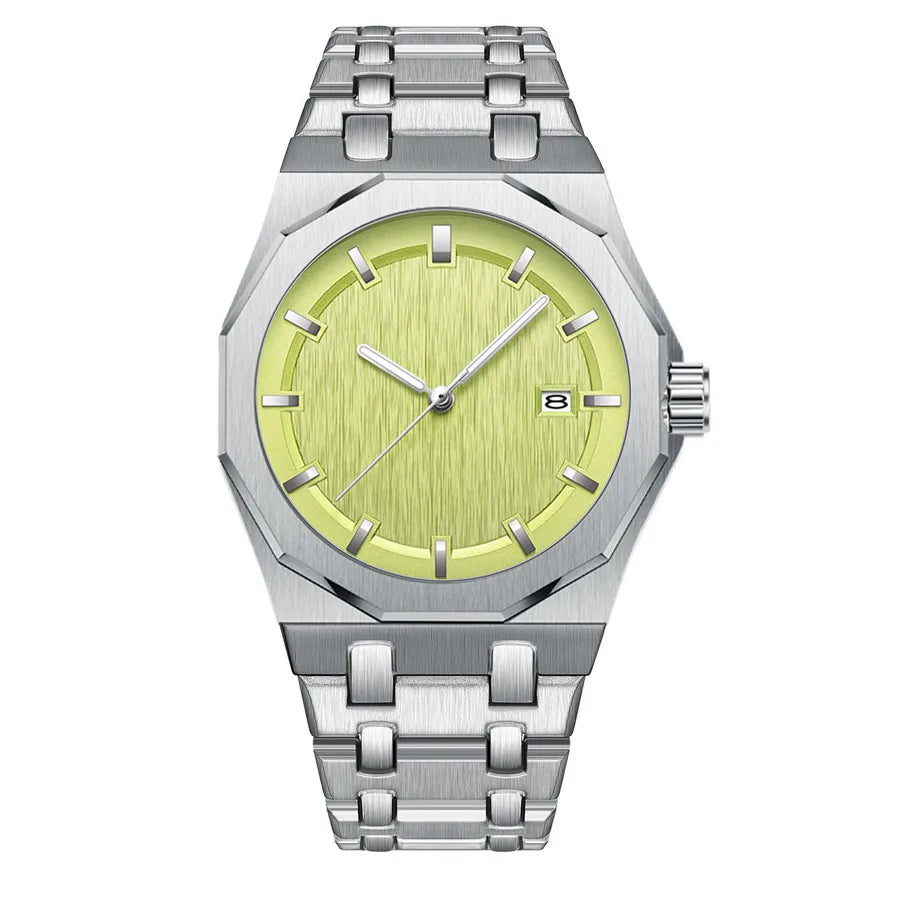 Retro Classic Style Solid Color Butterfly Double Snap Quartz Watch Men's Watches