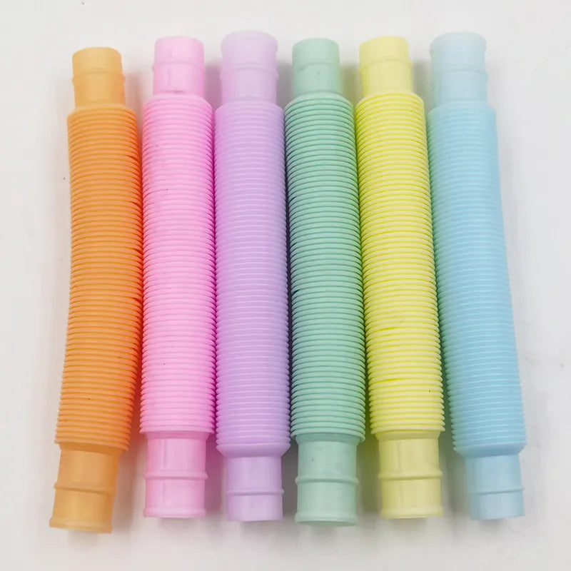 solid color extension tube diy stretch bellows decompression toy