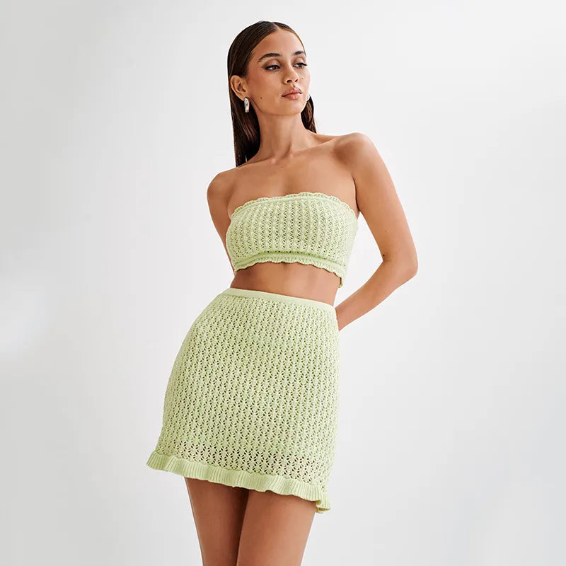 Women's Mesh Solid Color Cover Ups
