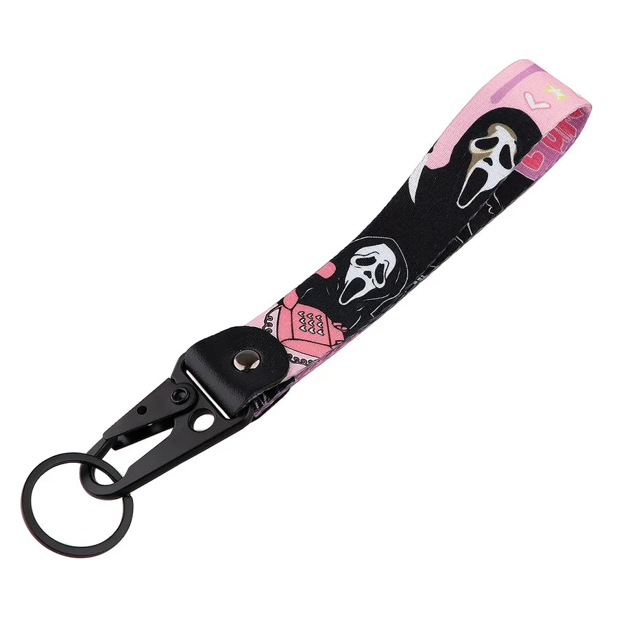Halloween Cartoon Eagle Beak Carabiner Keychain Mountaineering Car Metal Hanging Ornament Accessory Funny Scary Design Zinc Alloy