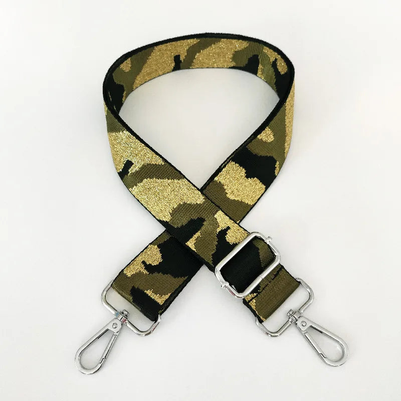 new wide camouflage webbing adjustable shoulder messenger long strap