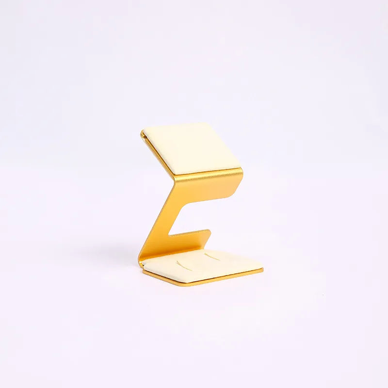 1 Piece Microfiber Aluminium Alloy Elegant Modern Style Geometric Jewelry Display Jewelry Rack