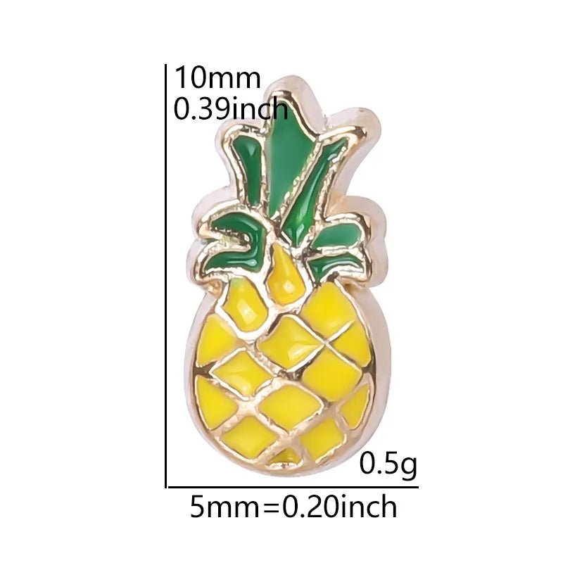 20 PCS/Package Alloy Color Block Pendant
