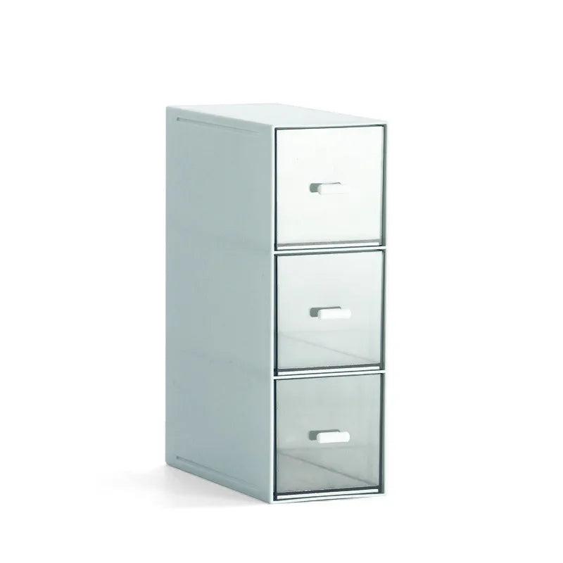 Collectable Drawer Plaid Storage Box Desktop Storage Box Cosmetic Storage Box Compartment Lipstick Thickened Storage Box