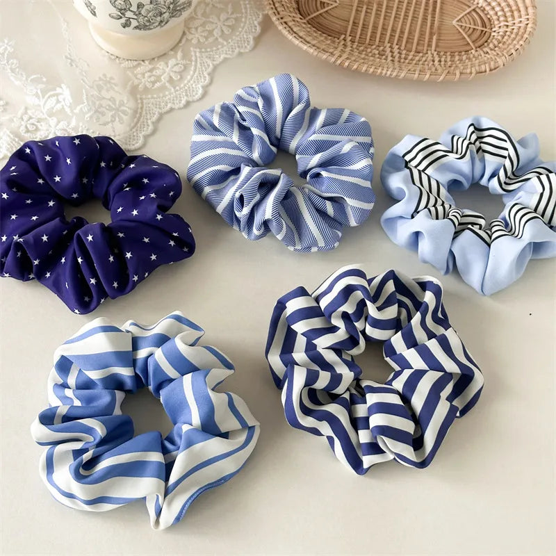 Elegant Sweet Women's Stripe Cloth Hair Tie